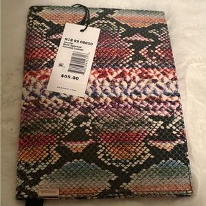 Brahmin Colorful Snake Print Leather Accessory